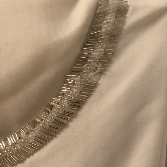 Cream Color Bebe Dress w/ Sequins - Picture 7 of 8